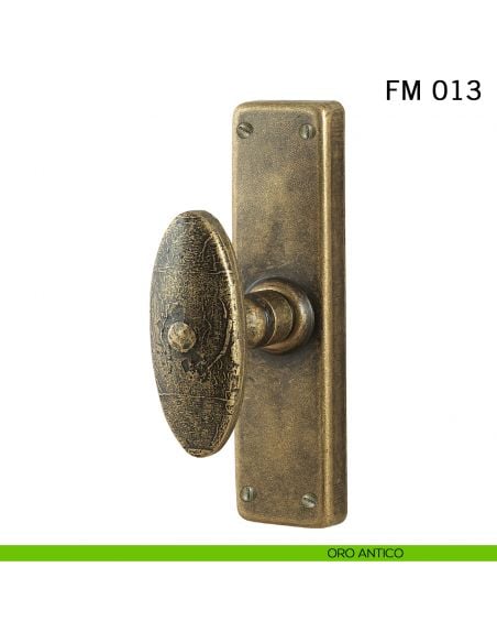 Maniglia in ferro per finestra cremonese FM 013 Il Forgiato oro antico