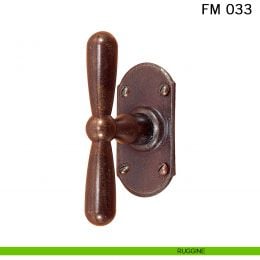 Maniglia in ferro per finestra martellina FM 033 Il Forgiato 2