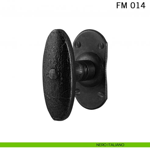 Maniglia in ferro per finestra martellina FM 014 Il Forgiato nero italiano