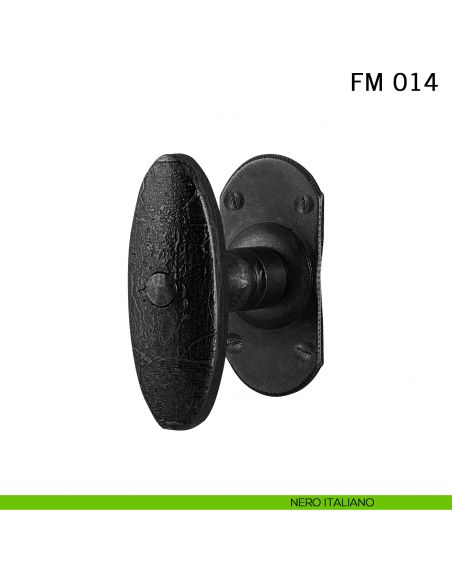 Maniglia in ferro per finestra martellina FM 014 Il Forgiato nero italiano