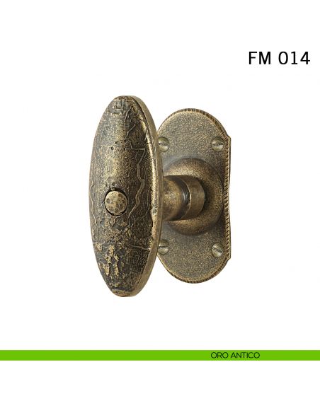 Maniglia in ferro per finestra martellina FM 014 Il Forgiato oro antico