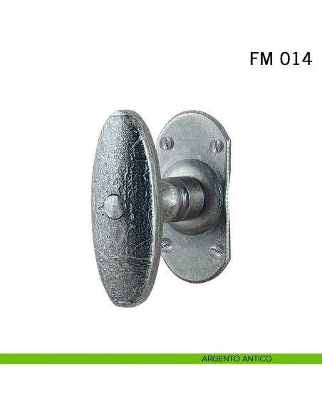 Maniglia in ferro per finestra martellina FM 014 Il Forgiato argento antico