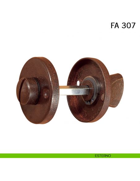 Nottolino in ferro per porta FM 307 Il Forgiato lato esterno