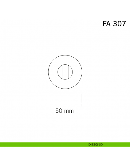 Nottolino in ferro per porta FM 307 Il Forgiato disegno