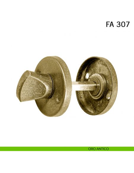 Nottolino in ferro per porta FM 307 Il Forgiato oro antico