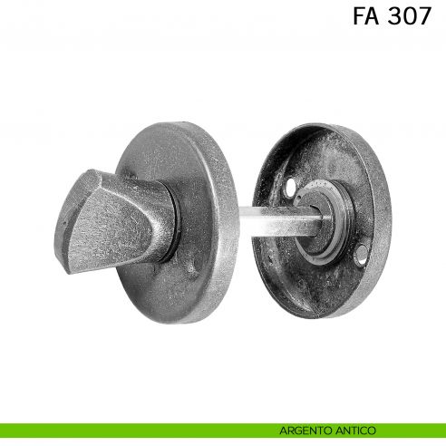 Nottolino in ferro per porta FM 307 Il Forgiato argento antico