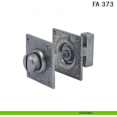 Nottolino in ferro per porta FM 373 Il Forgiato lato esterno