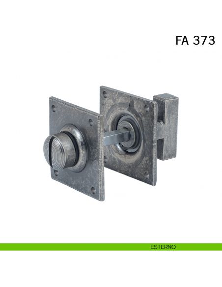 Nottolino in ferro per porta FM 373 Il Forgiato lato esterno