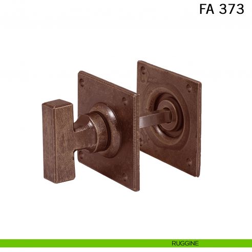 Nottolino in ferro per porta FM 373 Il Forgiato ruggine