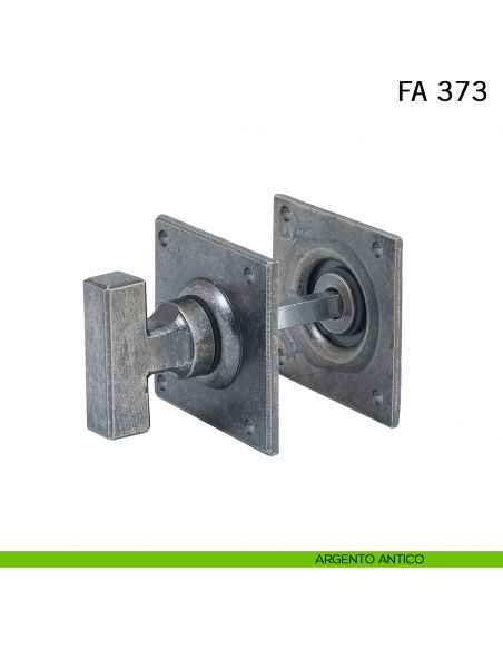Nottolino in ferro per porta FM 373 Il Forgiato argento antico