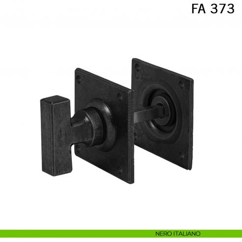 Nottolino in ferro per porta FM 373 Il Forgiato nero italiano