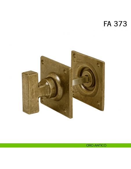 Nottolino in ferro per porta FM 373 Il Forgiato oro antico