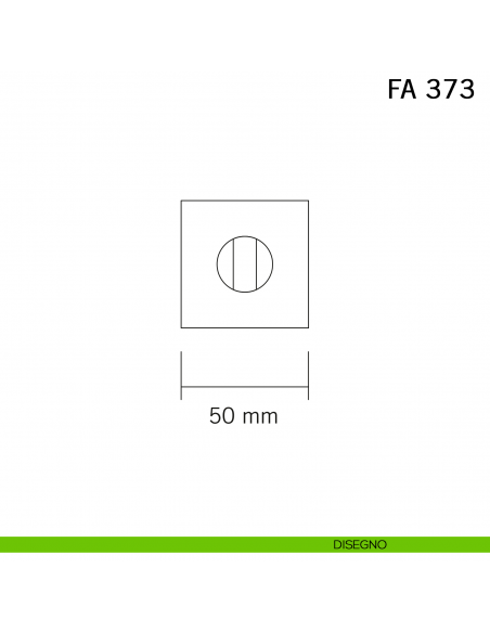 Nottolino in ferro per porta FM 373 Il Forgiato disegno