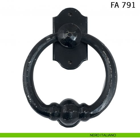 Battente in ferro per porta FA 791 Il Forgiato nero italiano