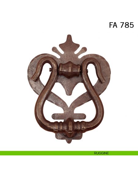 Battente in ferro per porta Toscano FA 785 Il Forgiato ruggine