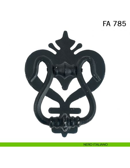 Battente in ferro per porta Toscano FA 785 Il Forgiato nero italiano