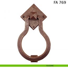 Battente in ferro per porta Pera FA 769.08 Il Forgiato misura 70x120 mm 2