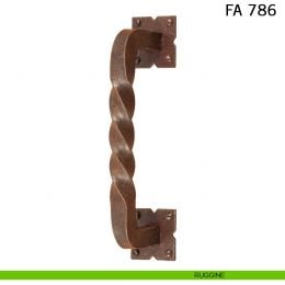 Maniglione in ferro per porta dritto FA 786 Il Forgiato misura 210 mm 2
