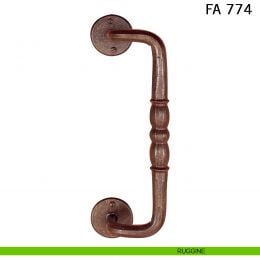 Maniglione in ferro per porta zancato FA 774 Il Forgiato misura 260 mm 2