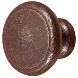 Pomolo ovale fisso in ferro per porta Il Forgiato FA 796.55