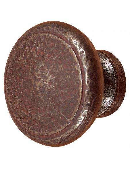 Pomolo ovale fisso in ferro per porta Il Forgiato FA 796.55