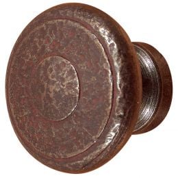 Pomolo ovale fisso in ferro per porta Il Forgiato FA 796.70