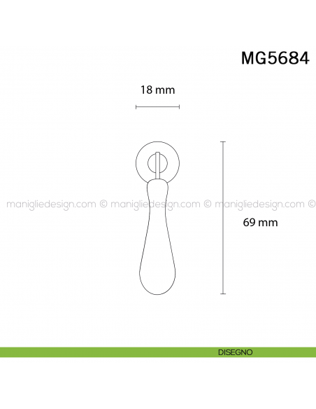 Pendente per mobile classico Metal Style Oro di Valenza MG5684 disegno
