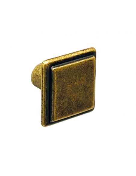 Pomolo classico quadrato per mobile Metal Style Florence MG6048