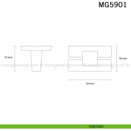 Pomolo anticato per mobile arte povera Metal Style Florence MG5901 2