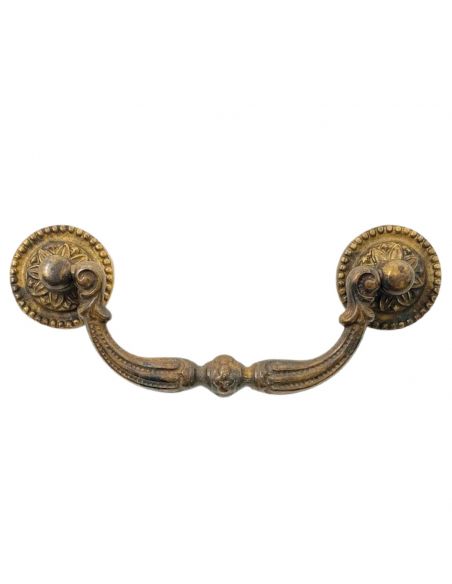 Maniglia pendente per mobile classico Metal Style ottone antico MG218