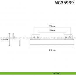 Maniglia per mobile stile industriale Metal Style Iron Effect MG35939 2