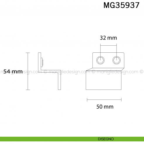 Maniglia industrial vintage per mobile Metal Style Iron Effect MG35937 disegno