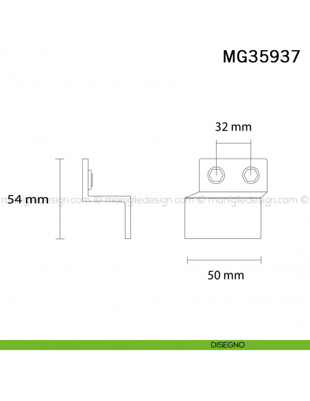 Maniglia industrial vintage per mobile Metal Style Iron Effect MG35937 disegno