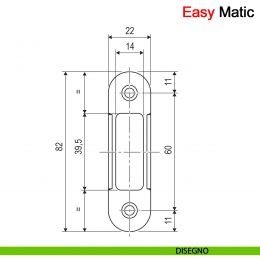 Incontro Easy-Matic AGB regolabile per porta a battente 2