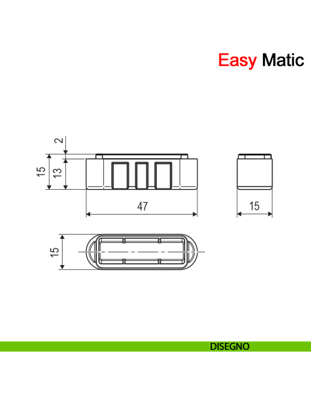 Vaschetta regolabile per incontro Easy-Matic AGB disegno