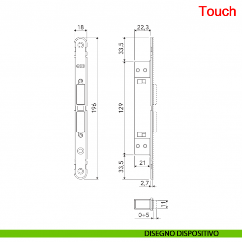 Touch AGB ritenuta magnetica regolabile per porta disegno