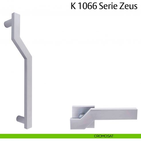 Maniglione per porta K 1066 Zeus Valli & Valli cromosat