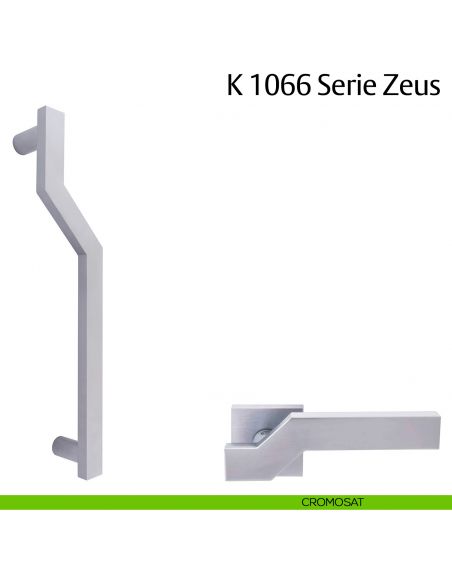 Maniglione per porta K 1066 Zeus Valli & Valli cromosat