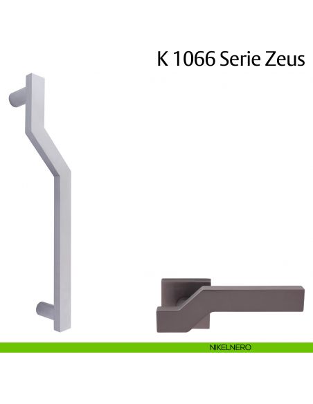 Maniglione per porta K 1066 Zeus Valli & Valli nikelnero