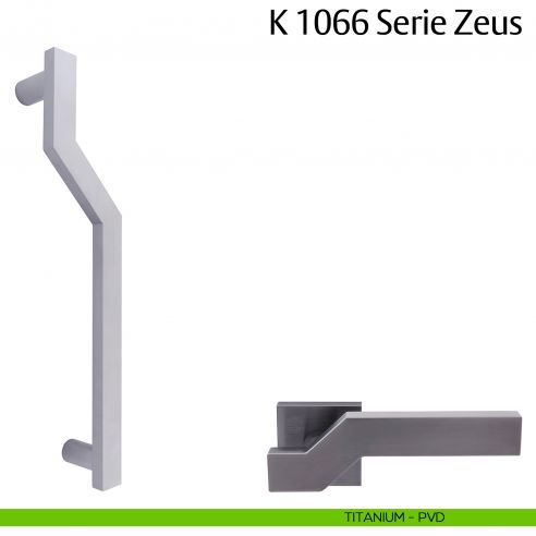 Maniglione per porta K 1066 Zeus Valli & Valli titanium PVD
