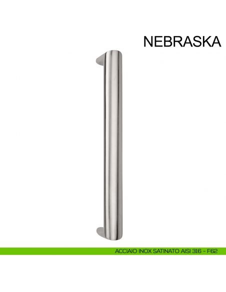 Maniglione in acciaio inox per porta Nebraska Fimet Inox AISI 316