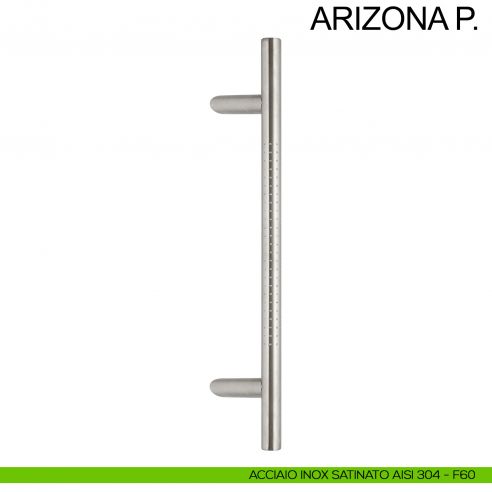 Maniglione tondo inclinato acciaio per porta diametro 25 mm Arizona P. Fimet Inox AISI 304