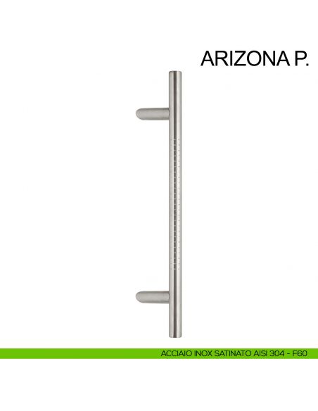 Maniglione tondo inclinato acciaio per porta diametro 25 mm Arizona P. Fimet Inox AISI 304