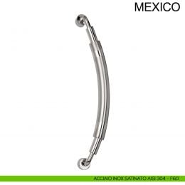 Maniglione zancato tondo in acciaio per porta diametro 32 mm Mexico Fimet Inox 2