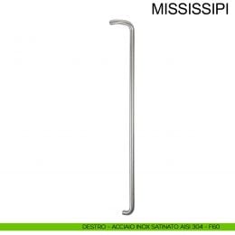 Maniglione zancato in acciaio per porta diametro 32 mm Mississippi Fimet Inox destro 2