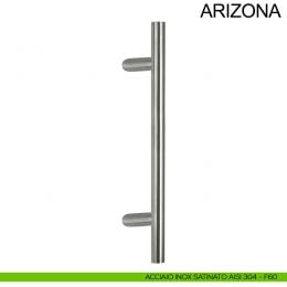 Maniglione tubolare zancato in acciaio diametro 25 mm Arizona Fimet Inox 2