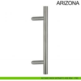 Maniglione zancato tubolare in acciaio per porta diametro 30 mm Arizona Fimet Inox 2