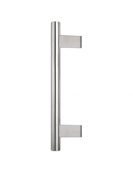 Maniglione zancato in acciaio con supporti interni per porta diametro 30 mm Illinois Fimet Inox