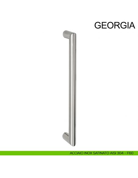 Maniglione tondo dritto in acciaio per porta diametro 20 mm Georgia Fimet Inox acciaio AISI 304