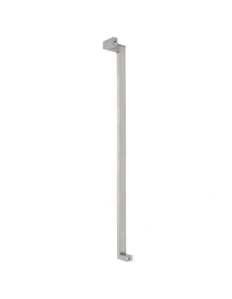 Maniglione squadrato zancato in acciaio per porta 25x38 mm Mississippi Q Fimet Inox sinistro